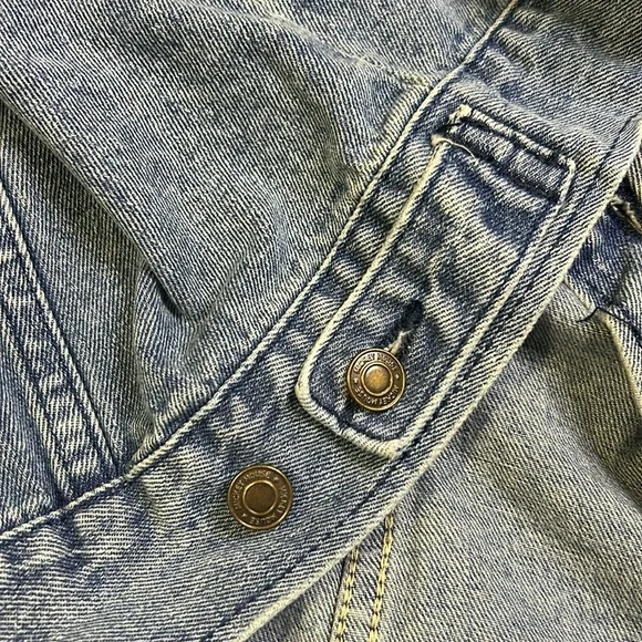 Disney Denim Jacket Mickey Mouse Youth 11/12 S Leader Of The Club Embroidered - Picture 8 of 10